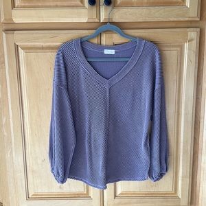 Pink Lily Believe In Fate Purple Blouse